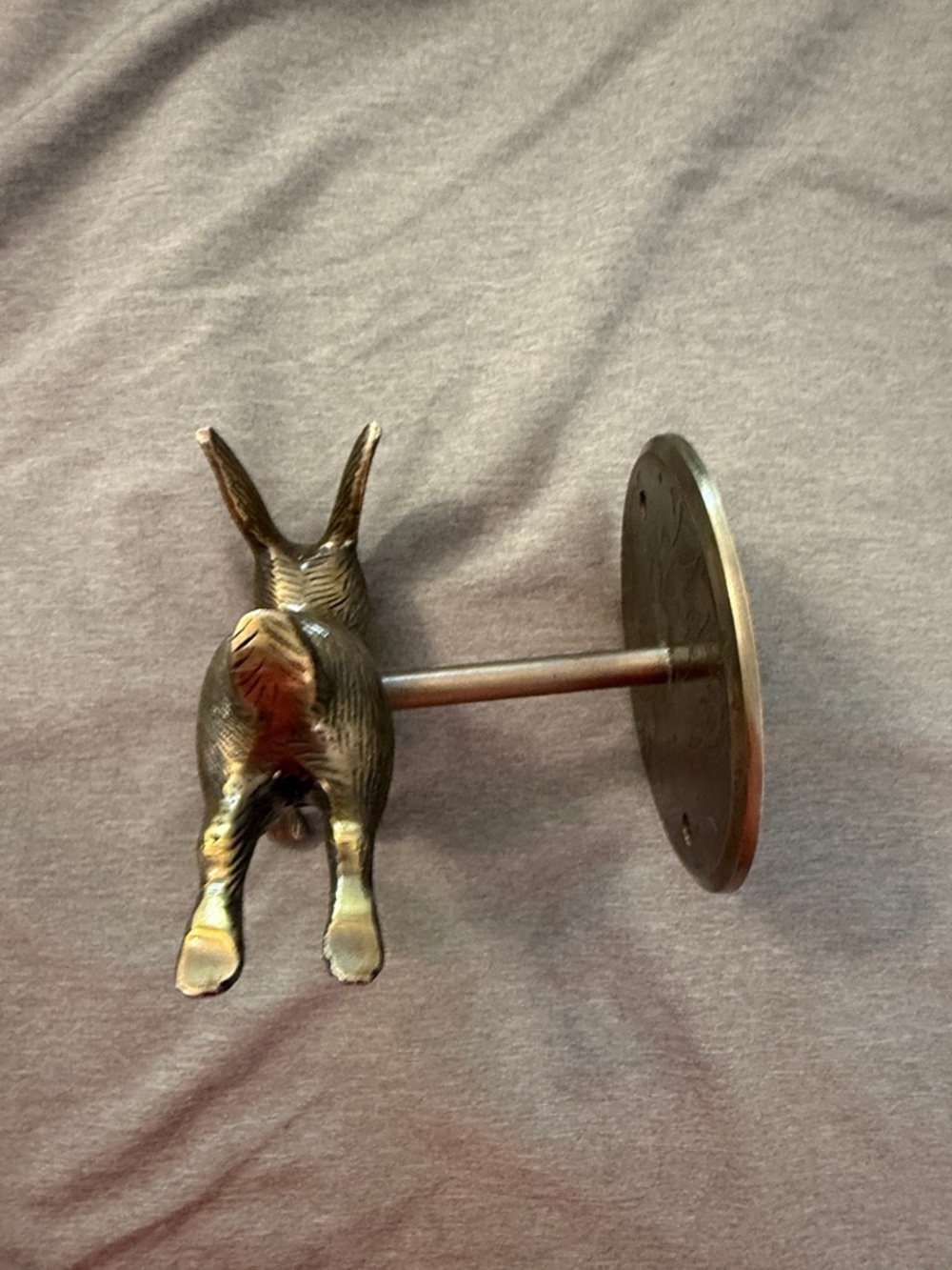 Anthropologie Silver Bunny Wall Hook - Picture 2 of 5